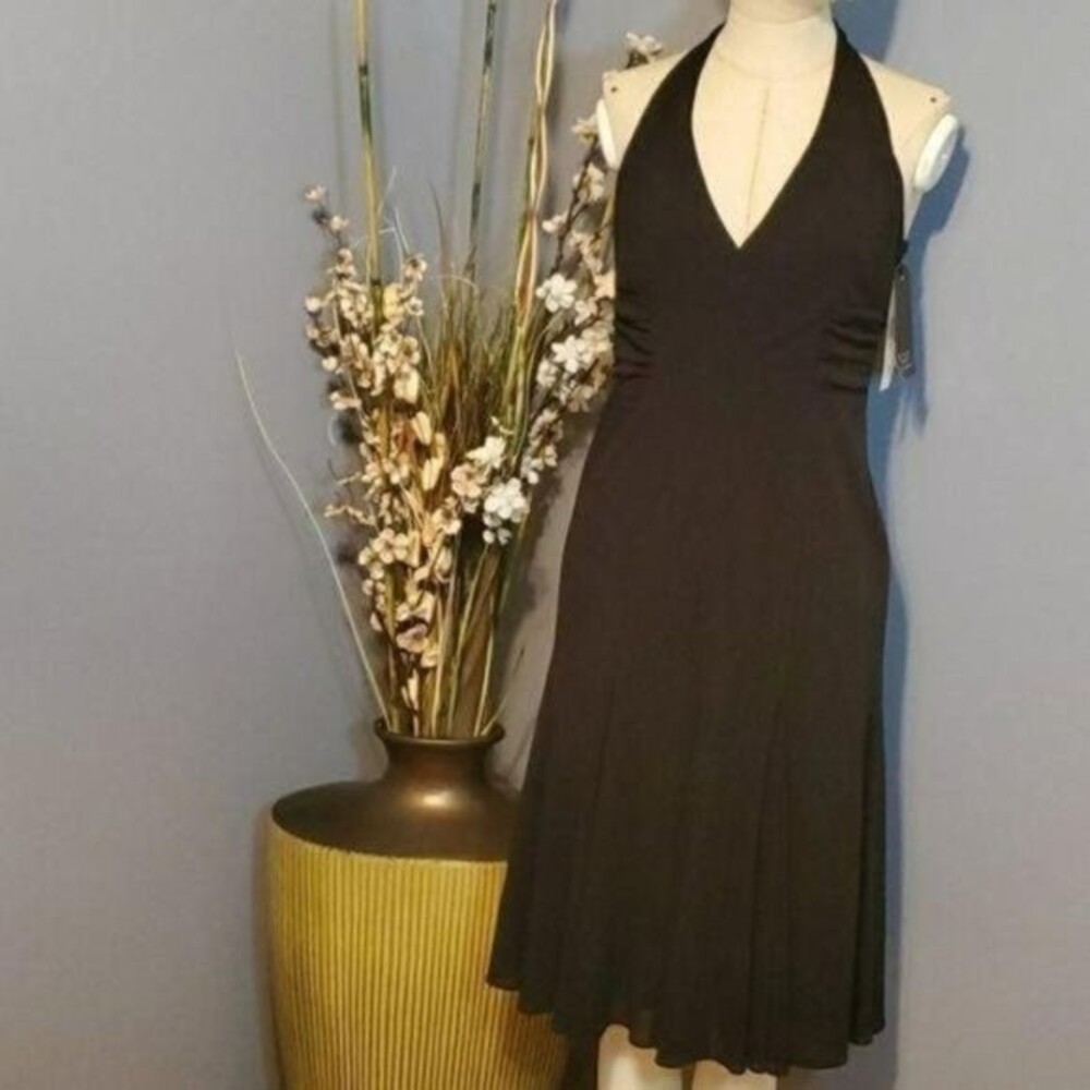 David Meister Halter Dress Size 2 NWT